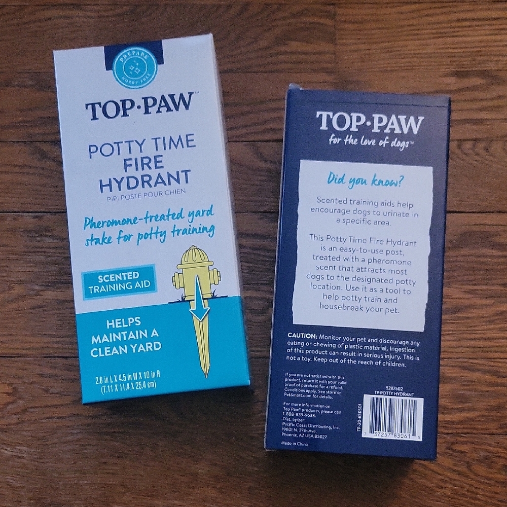 Top Paw Potty Time Fire Hydrant Scented Training Aid For Dogs